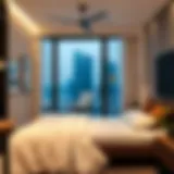 A cozy bed space in a Dubai apartment