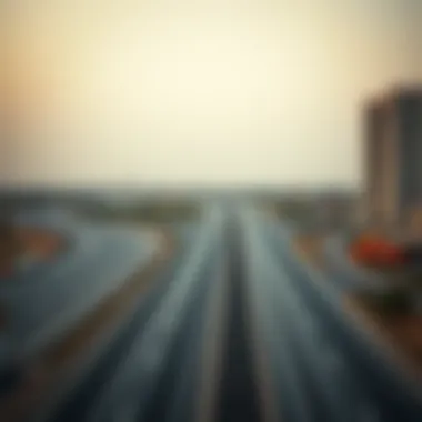 Highway connecting Al Ain and Dubai