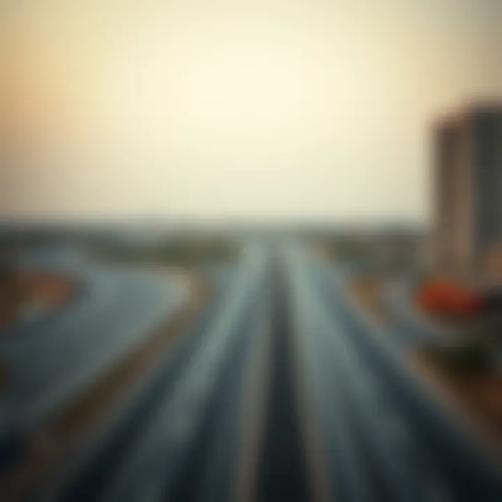 Highway connecting Al Ain and Dubai