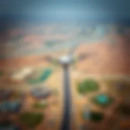 Stunning landscape view between Al Ain and Dubai