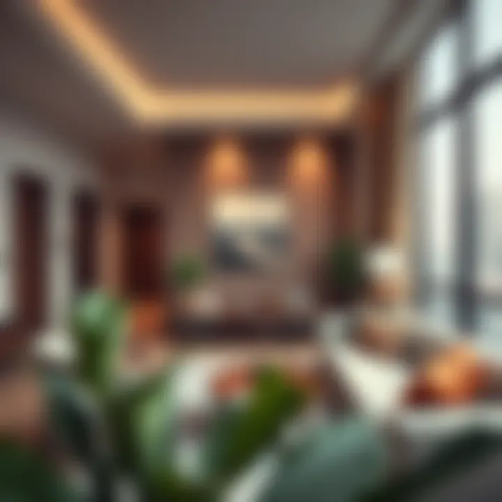 Stylish interior of a modern apartment in Al Falah Al Jadeeda