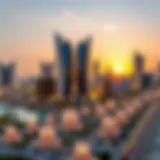 Stunning view of Bani Yas skyline showcasing modern architecture