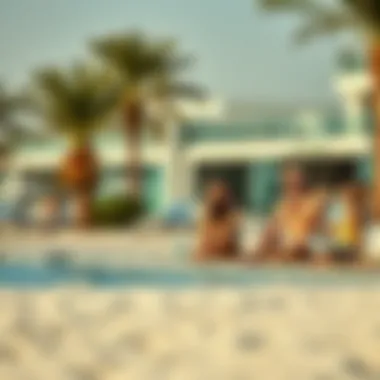 Embracing Coastal Lifestyle in Dubai Lifestyle imagery depicting leisure activities by the beach