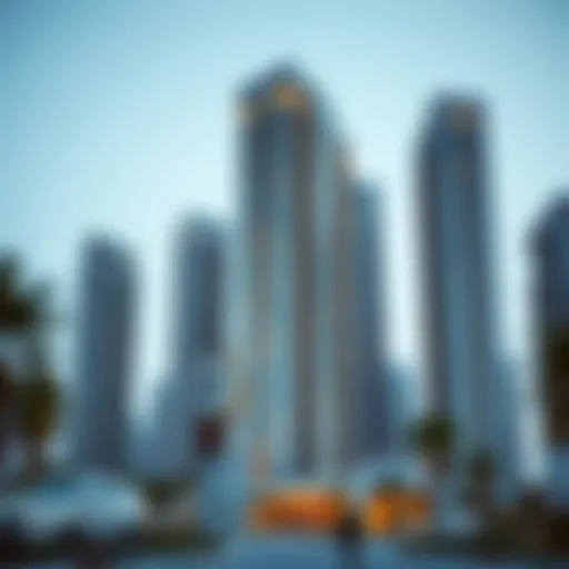 A stunning high-rise building developed by Binghatti Developers in Dubai