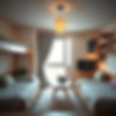 Shared Accommodation Interior Interior of a budget-friendly shared accommodation