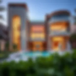 Exterior view of Bugatti Residence showcasing luxury architecture