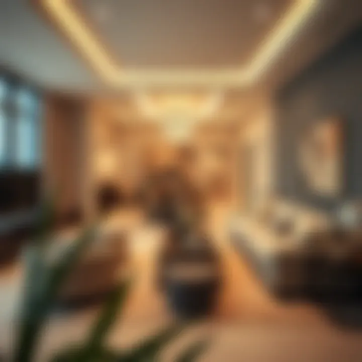 Interior of a luxury apartment in City Avenue showing spacious living area