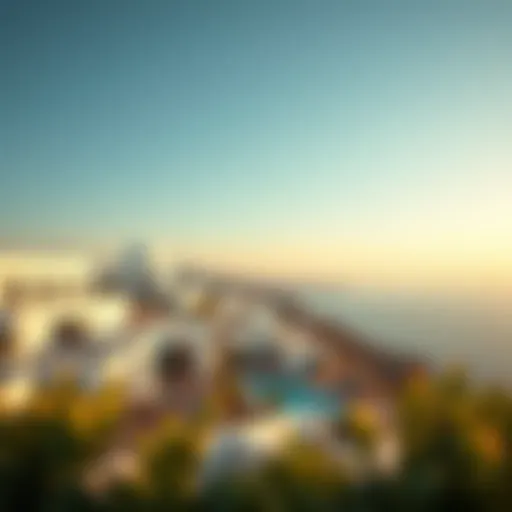 Stunning architectural view of Damac Lagoons Santorini