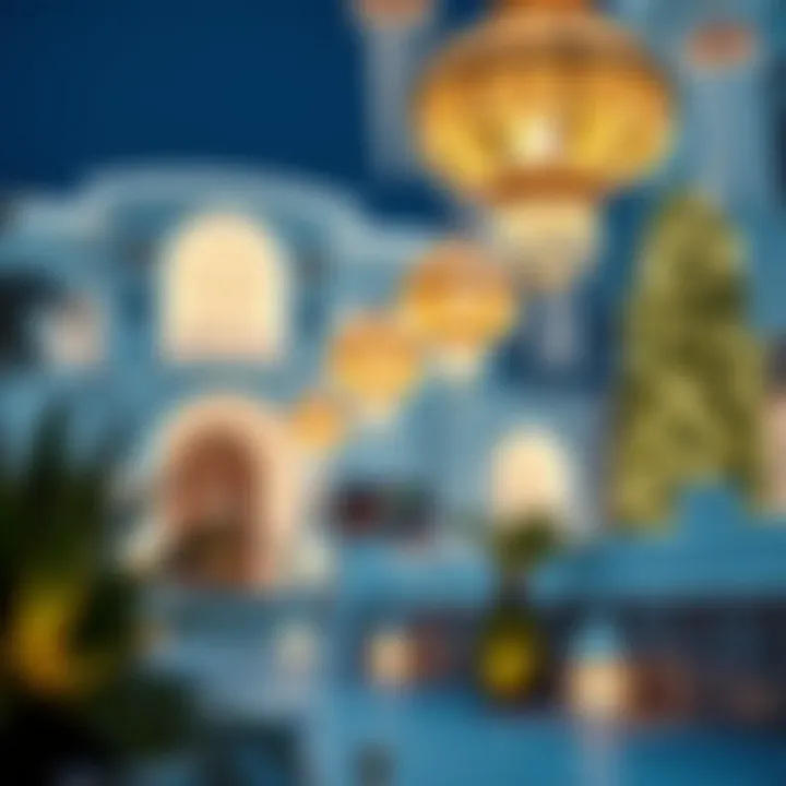 Eid Decorations in Dubai Homes Luxurious Dubai homes decorated for the Eid festivities.