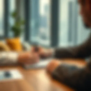 Contract signing between landlord and tenant