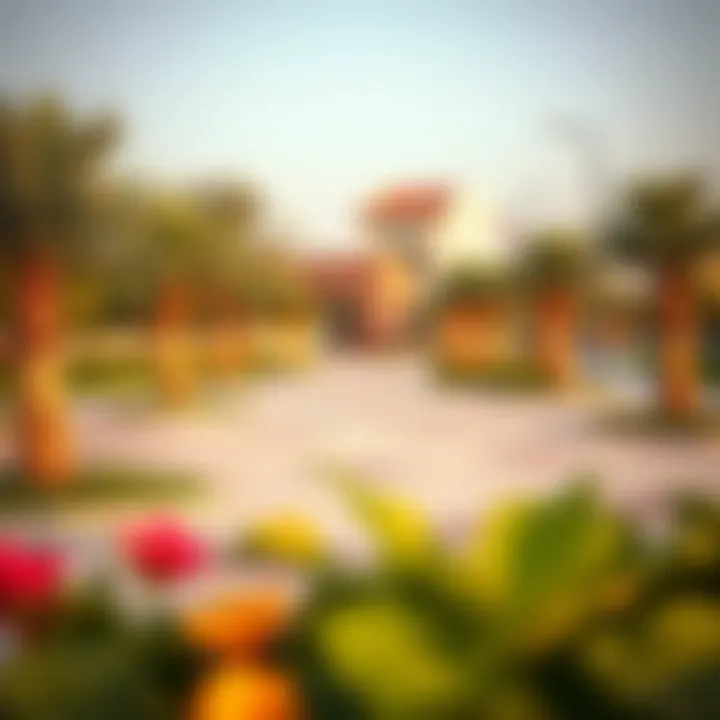 Vibrant community spaces and parks in Al Khail
