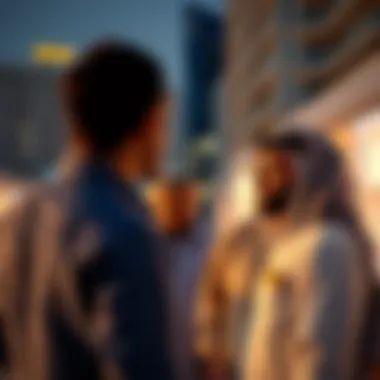 Investors Exploring Al Shaab Opportunities Investors examining property options in Al Shaab