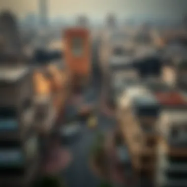 Bur Dubai Neighborhood Surrounding Al Zarooni Building Panoramic view of Bur Dubai surrounding Al Zarooni Building