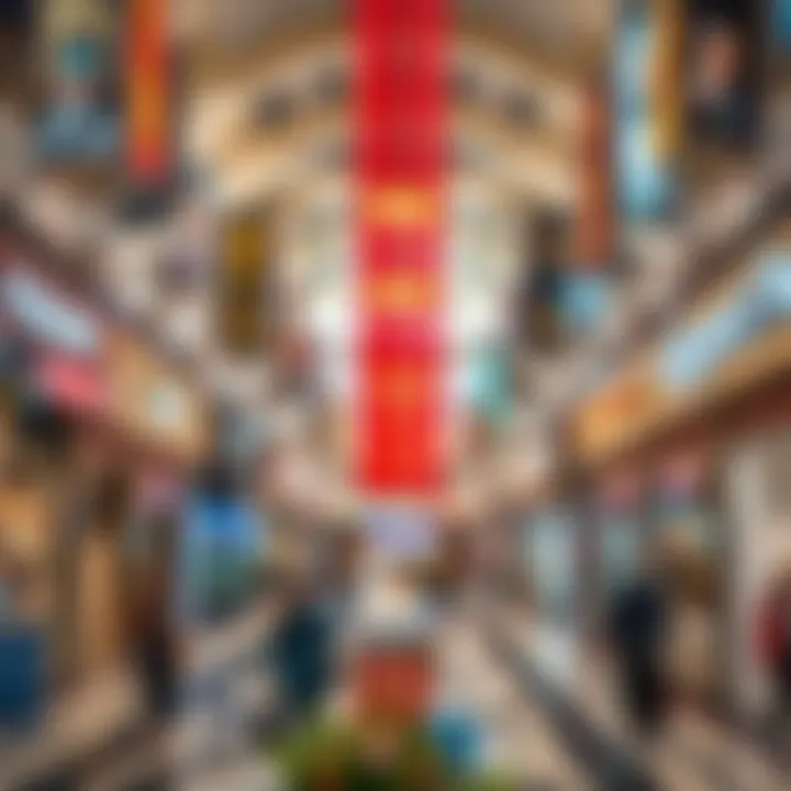 Interior shot highlighting the diverse tenant mix within the Arabian Centre
