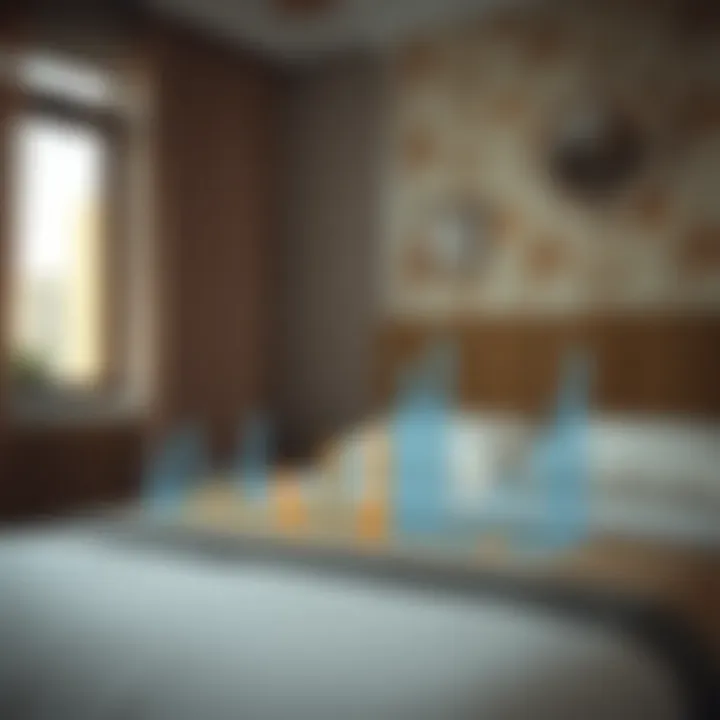 A graph depicting market trends in bed space rentals
