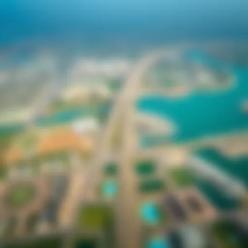 Aerial view of Emaar South showcasing its vast landscapes