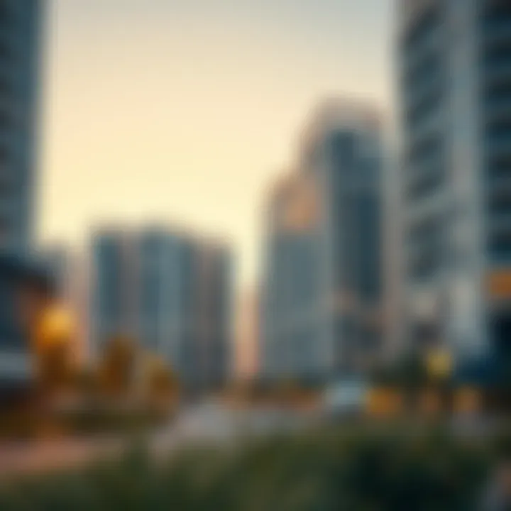 Modern residential buildings in Emaar South highlighting architectural design