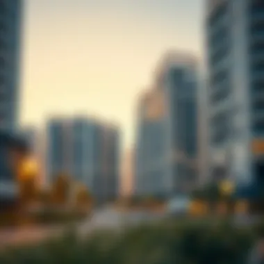 Modern Residential Architecture in Emaar South Modern residential buildings in Emaar South highlighting architectural design