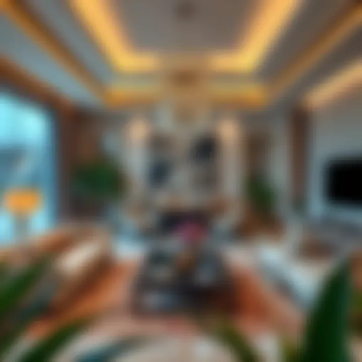 Luxurious villa interior highlighting modern design and elegance
