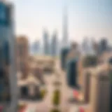 Stunning skyline view of Dubai with modern architecture