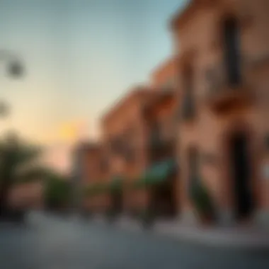 Charming neighborhood streets showcasing European aesthetics