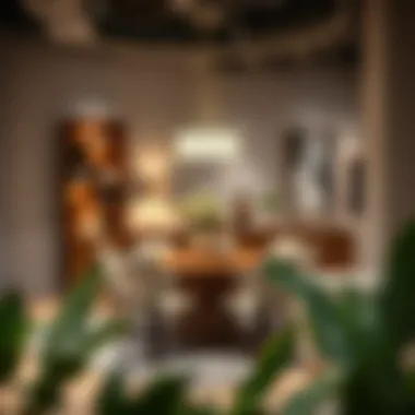 Affordable yet stylish dining furniture display