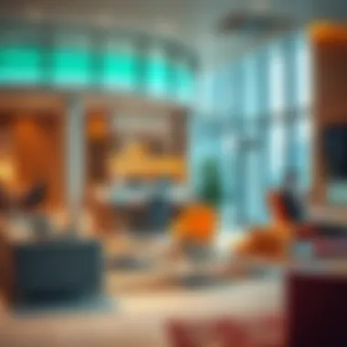 Modern Office Furniture Trends Trendy workspace furniture showcasing modern office setups