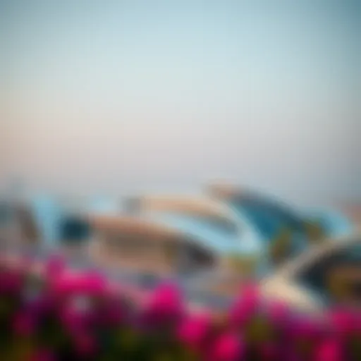 Panoramic view of Jaddaf Marine Station showcasing its modern architecture