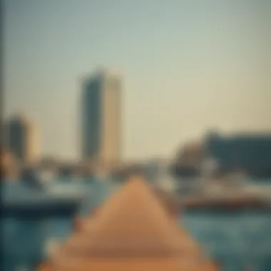 Waterfront scenery highlighting the strategic location of the station