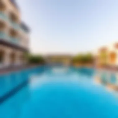 Amenities at LaVita Luxurious amenities at LaVita featuring a serene swimming pool