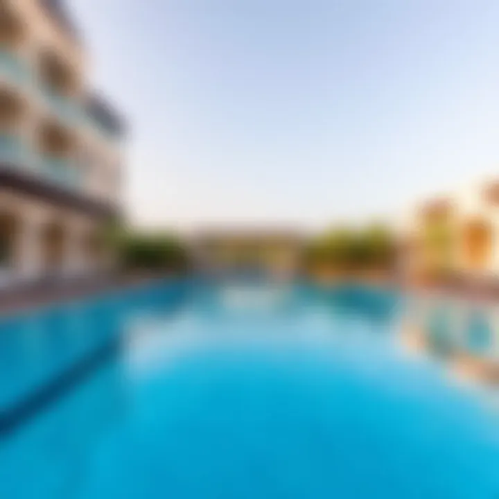 Amenities at LaVita Luxurious amenities at LaVita featuring a serene swimming pool