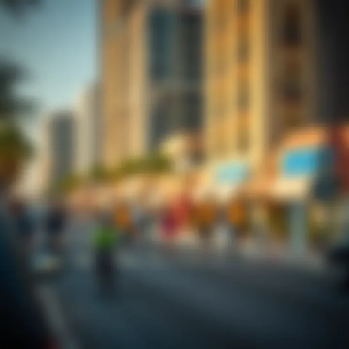 Vibrant community around Malak Tower