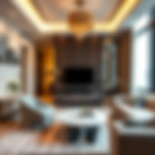 Modern living space in Business Bay showcasing interior design