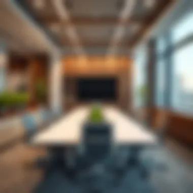 Professional Conference Room in Qusais Well-designed conference room setting in a Qusais office