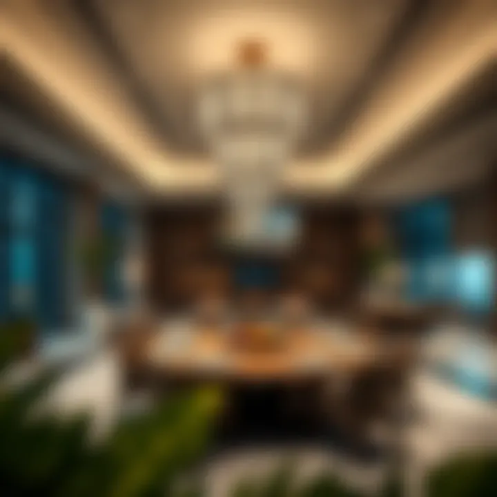 Luxurious amenities inside One Zabeel showcasing modern design