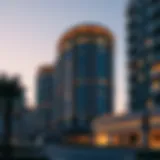 Stunning architectural view of One Zabeel at dusk