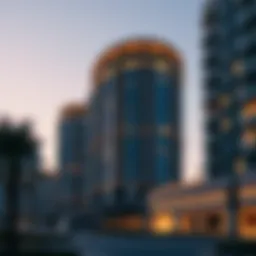 Stunning architectural view of One Zabeel at dusk