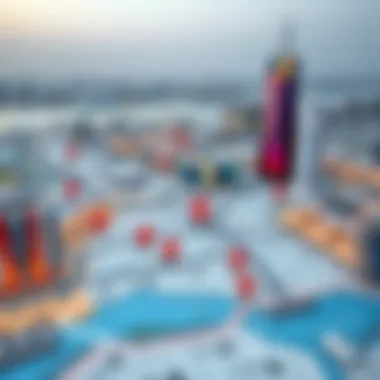 Map of Rental Options in Deira A map of Deira, pinpointing various rental apartment locations