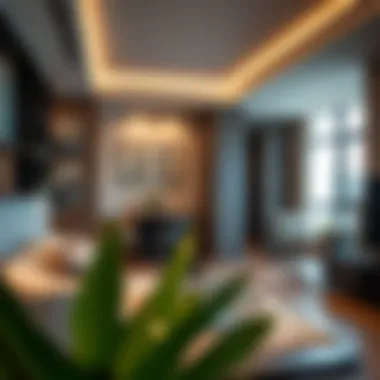 Modern Apartment Interior in Deira Interior shot of a stylish rental apartment in Deira, highlighting modern design