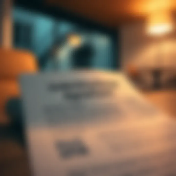 Understanding Rental Agreements Illustration of a rental agreement document