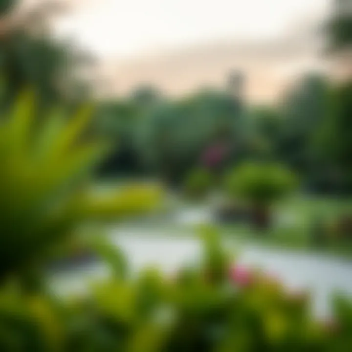 Lush green parks and recreational areas