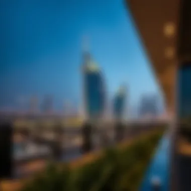 Roda Amwaj: Architectural Marvel in Dubai A stunning view of Roda Amwaj's modern architecture against the Dubai skyline