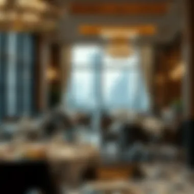 Dining Experience in Oud Metha Elegant dining area showcasing local cuisine