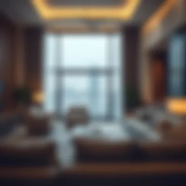 Contemporary Living Room in Oud Metha Modern living room setup in Oud Metha
