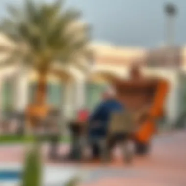 Residents enjoying community facilities in Al Warqa
