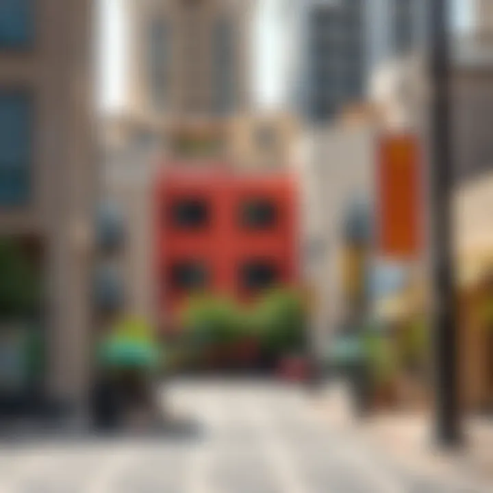 A view of Al Warqa neighborhood showcasing local amenities