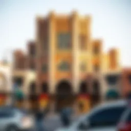 A breathtaking view of Souq Al Marfa showcasing its unique architectural design