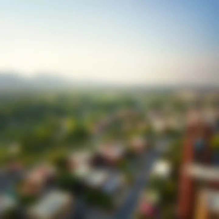 Aerial View of حديقة العين Aerial view of حديقة العين showcasing its lush greenery