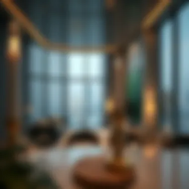 Interior rendering of a luxurious apartment in the Binghatti Phantom