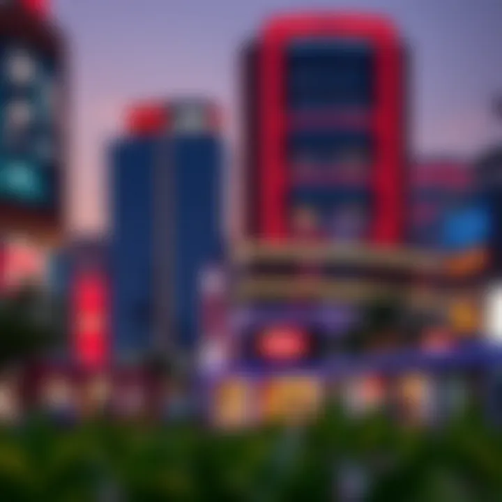 Vibrant commercial district showcasing Diqa properties